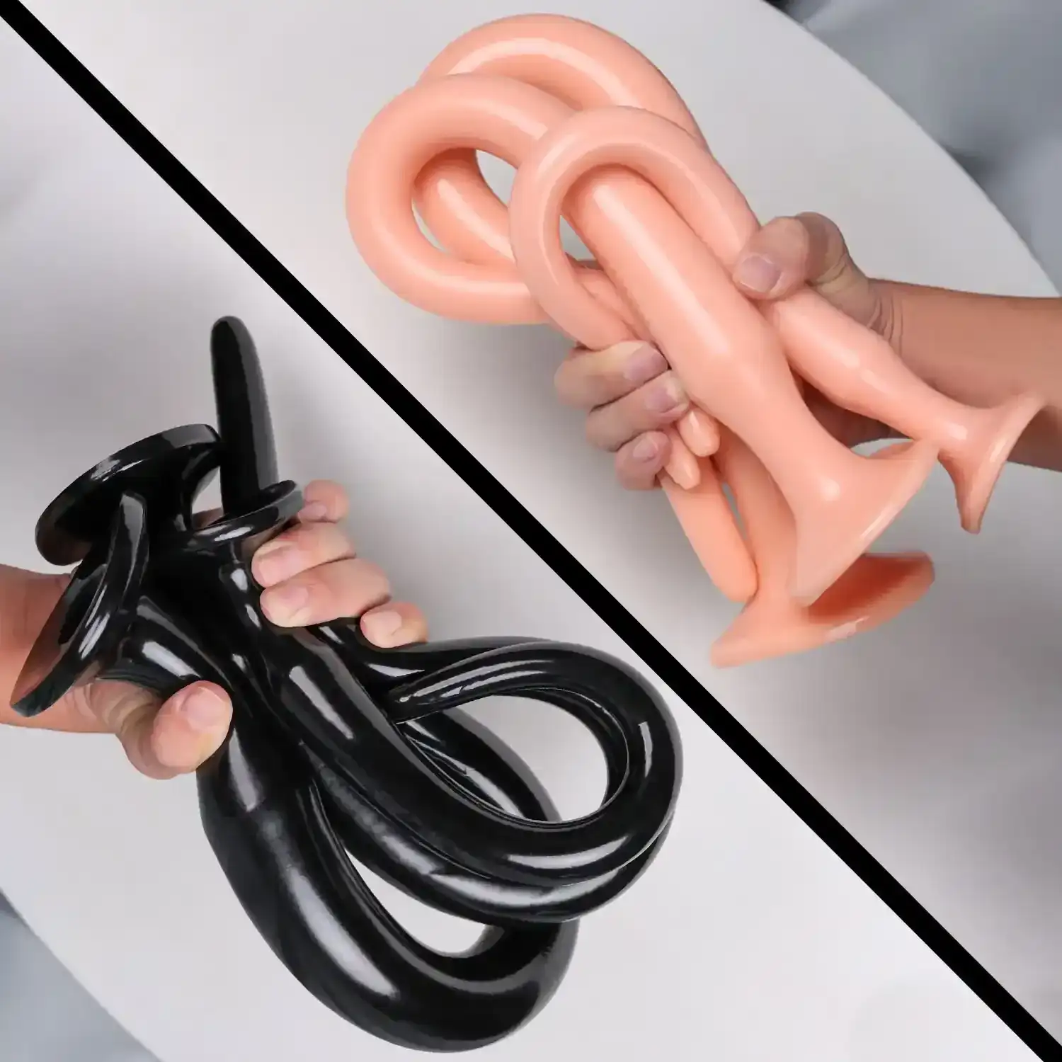 small silicone prostate massager plug