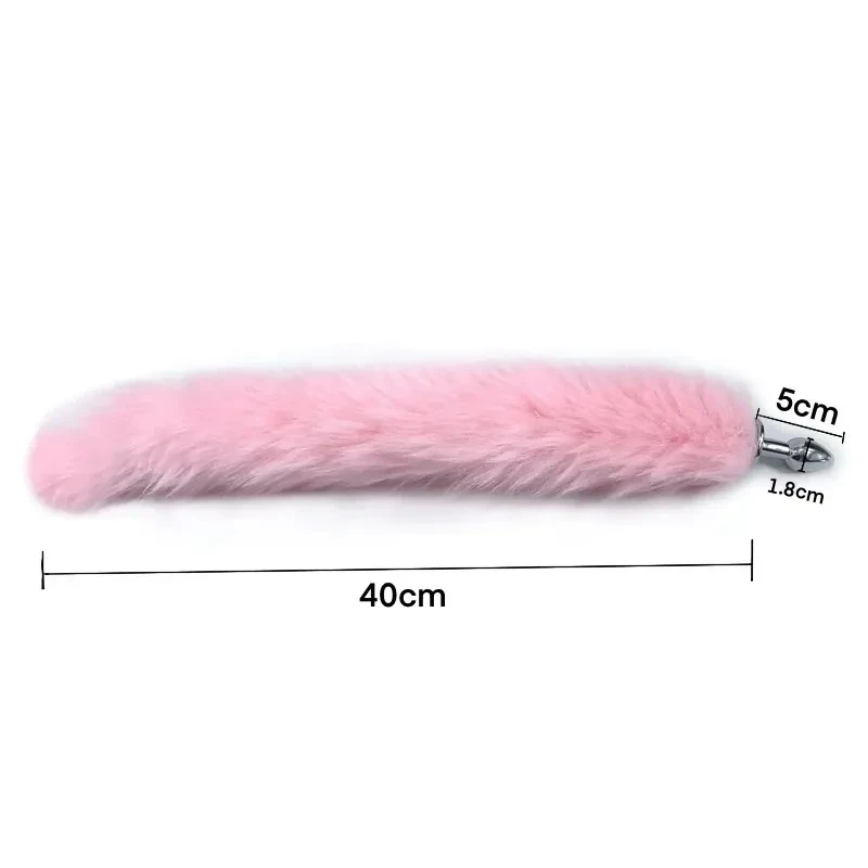 small stainless steel fox tail toy