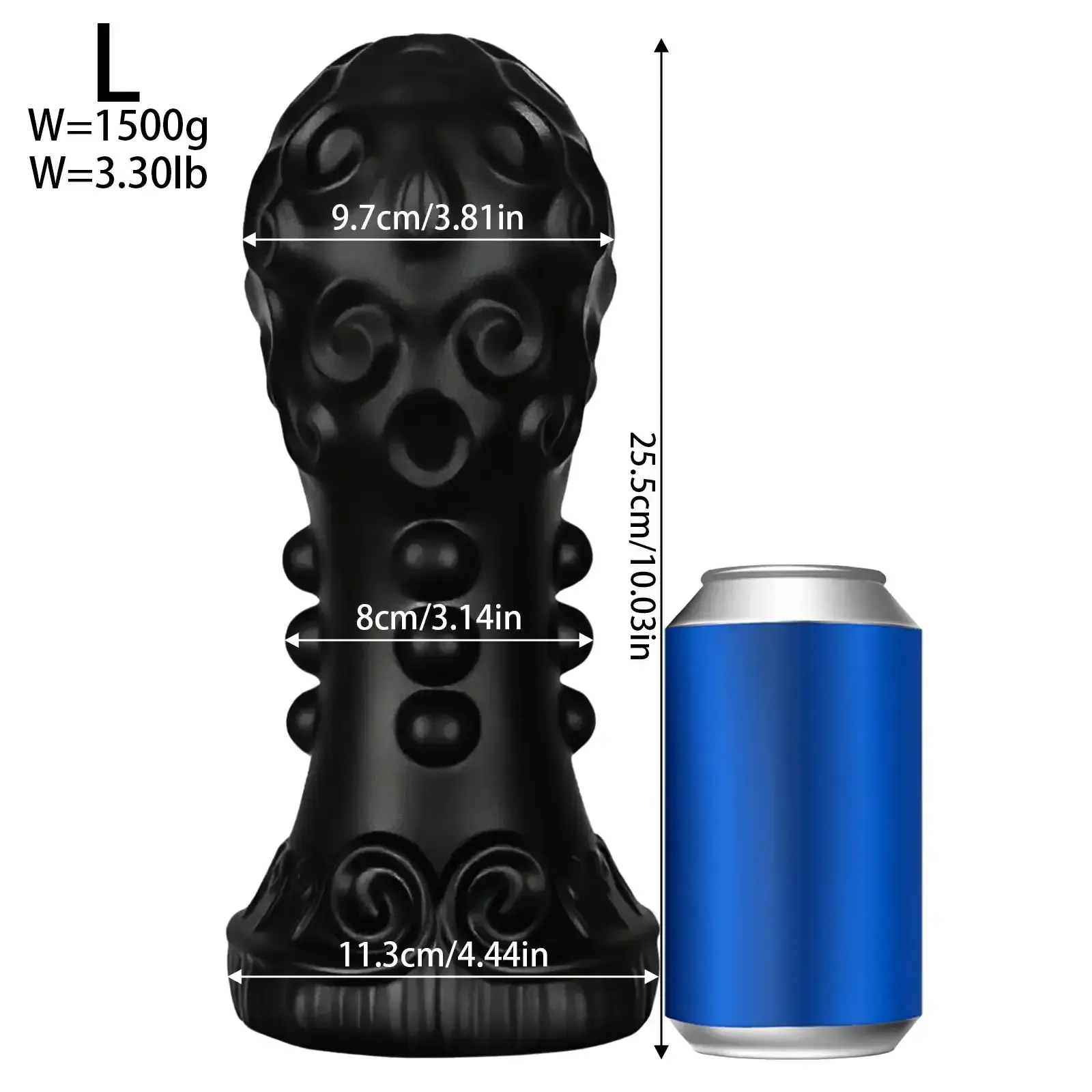 smooth black anal plug nonporous