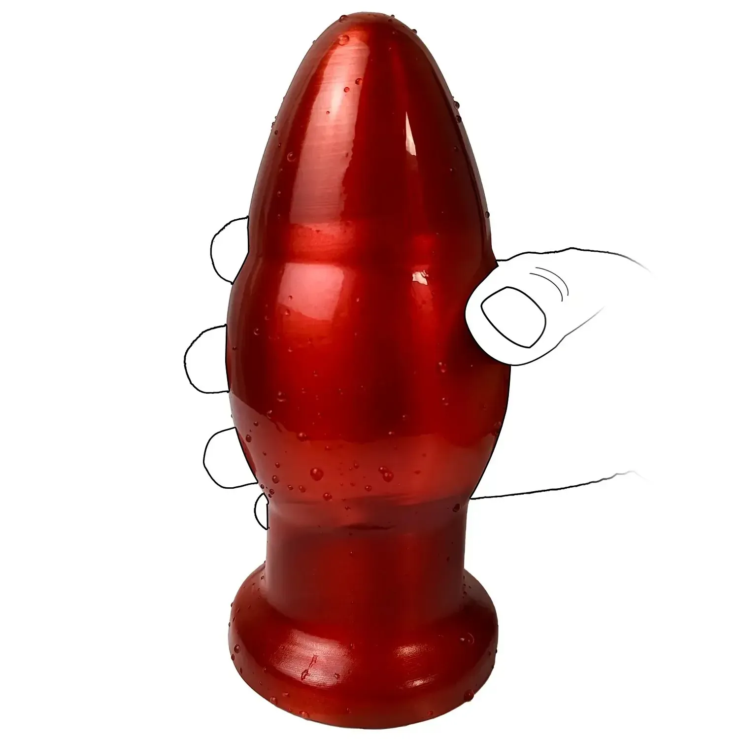 smooth contoured anal plug pvc