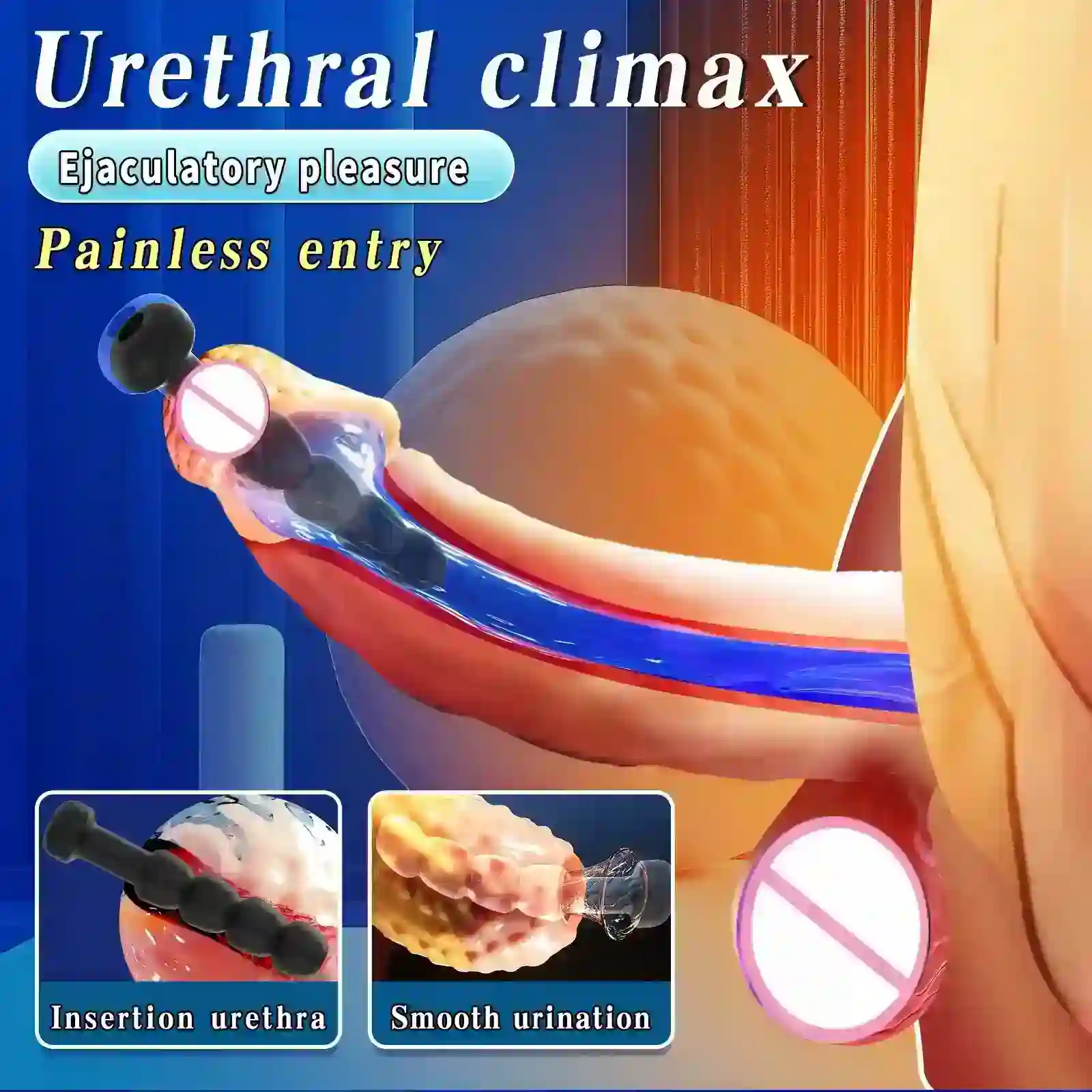 smooth entry urethral sounding toy