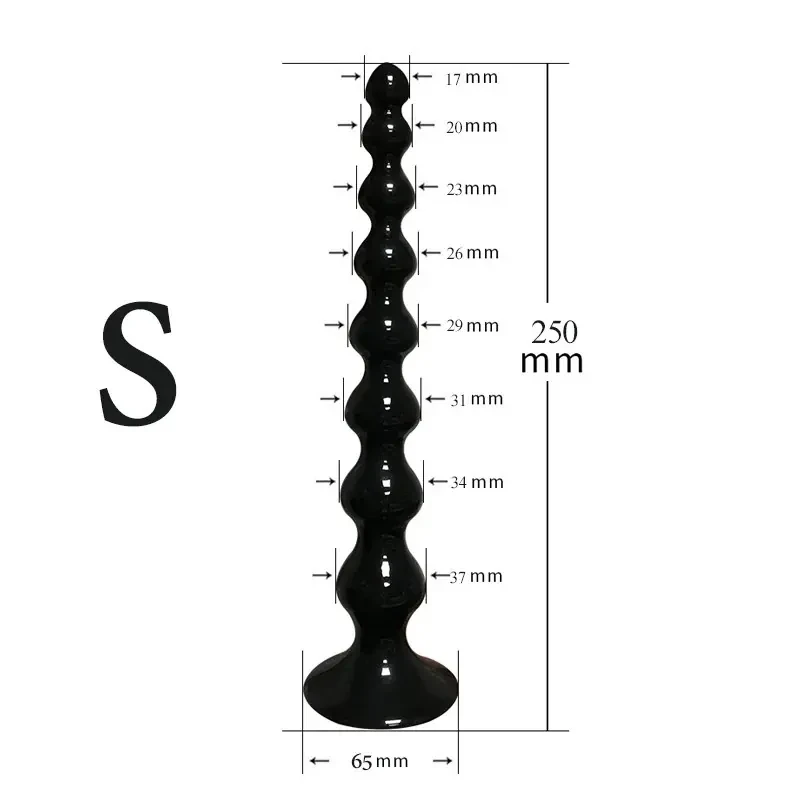 smooth pvc anal beads set