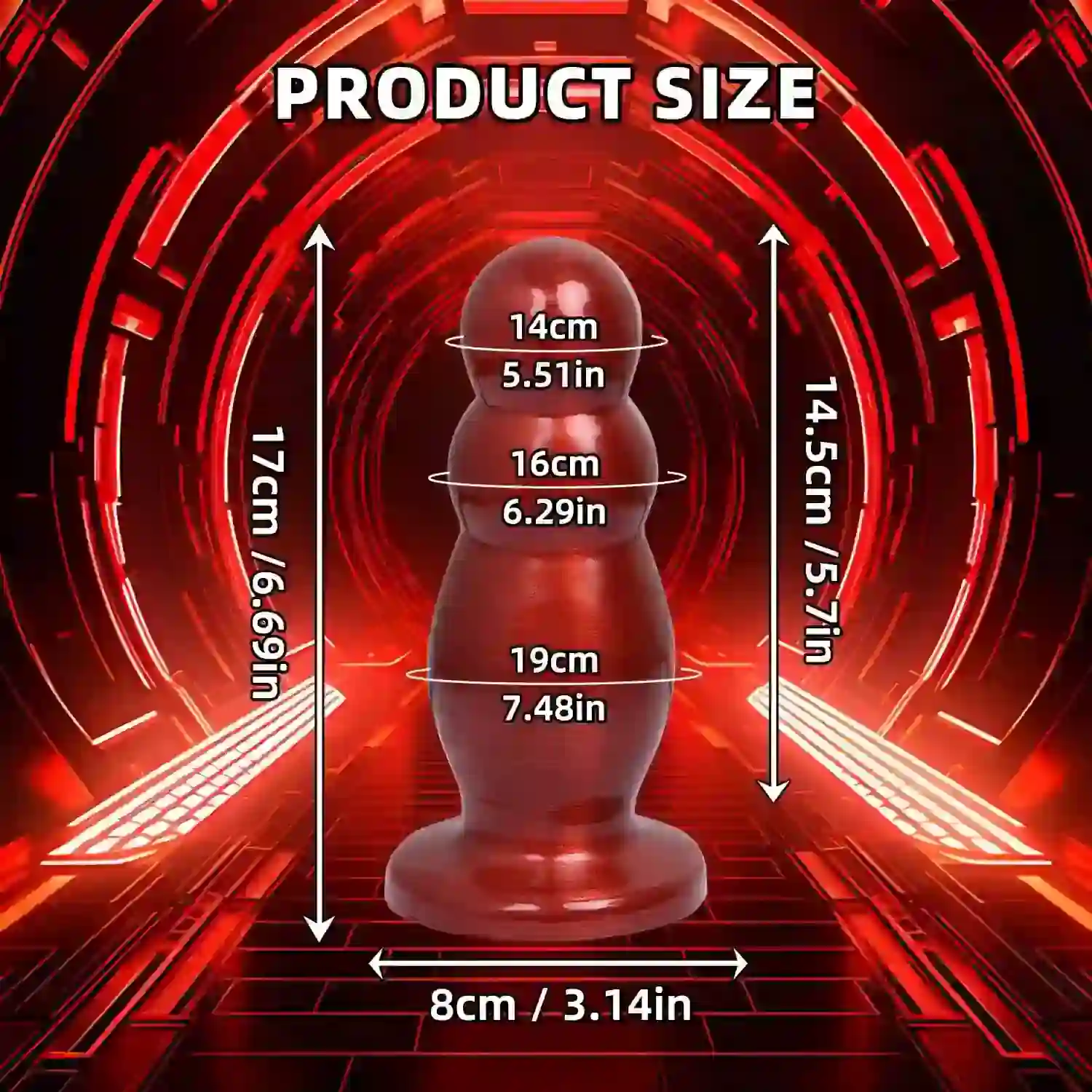 smooth rounded head anal plug