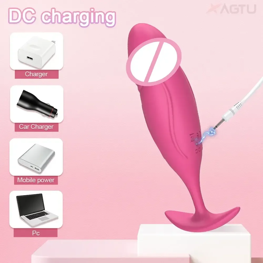 smooth silicone anal plug prostate play