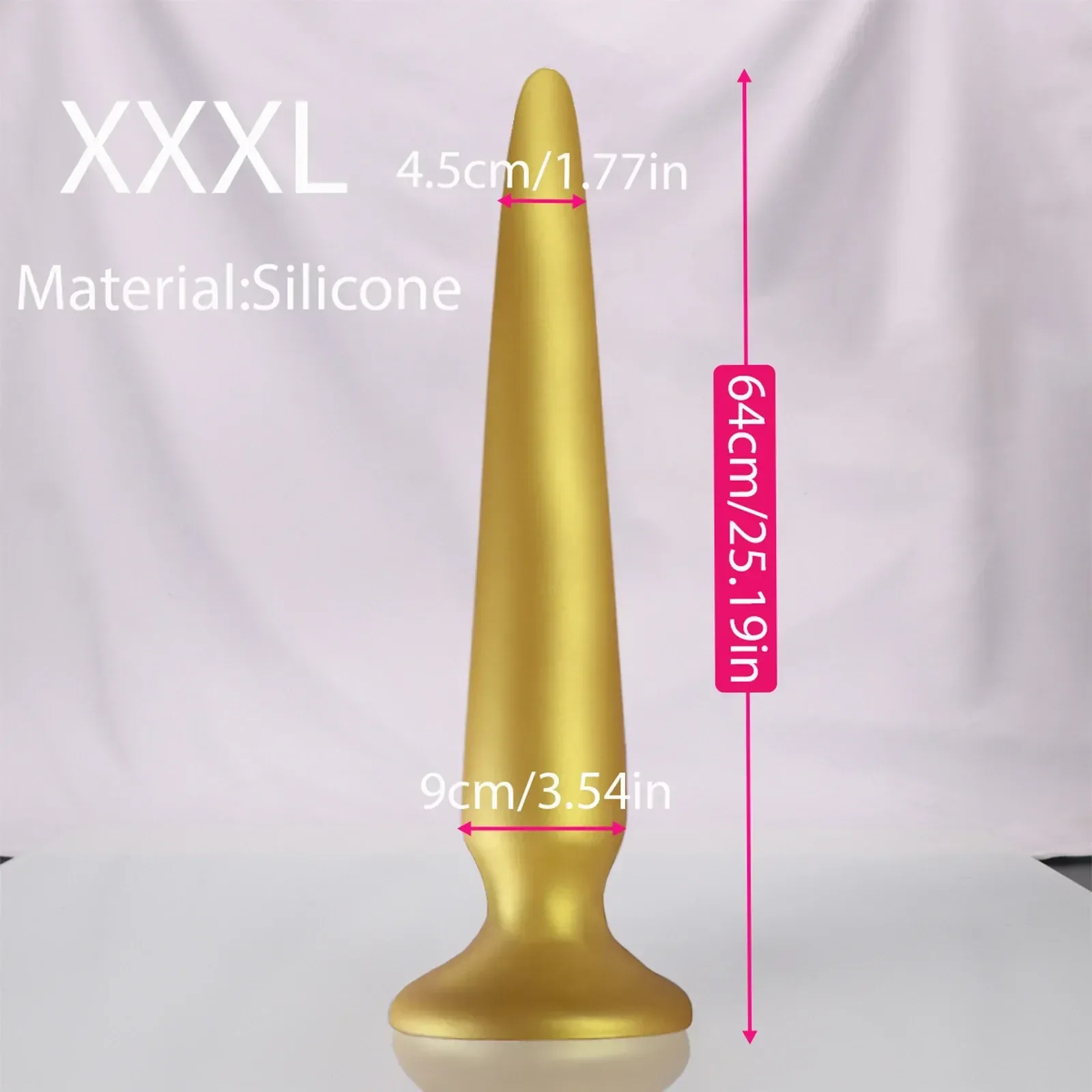smooth silicone anal plug xxl