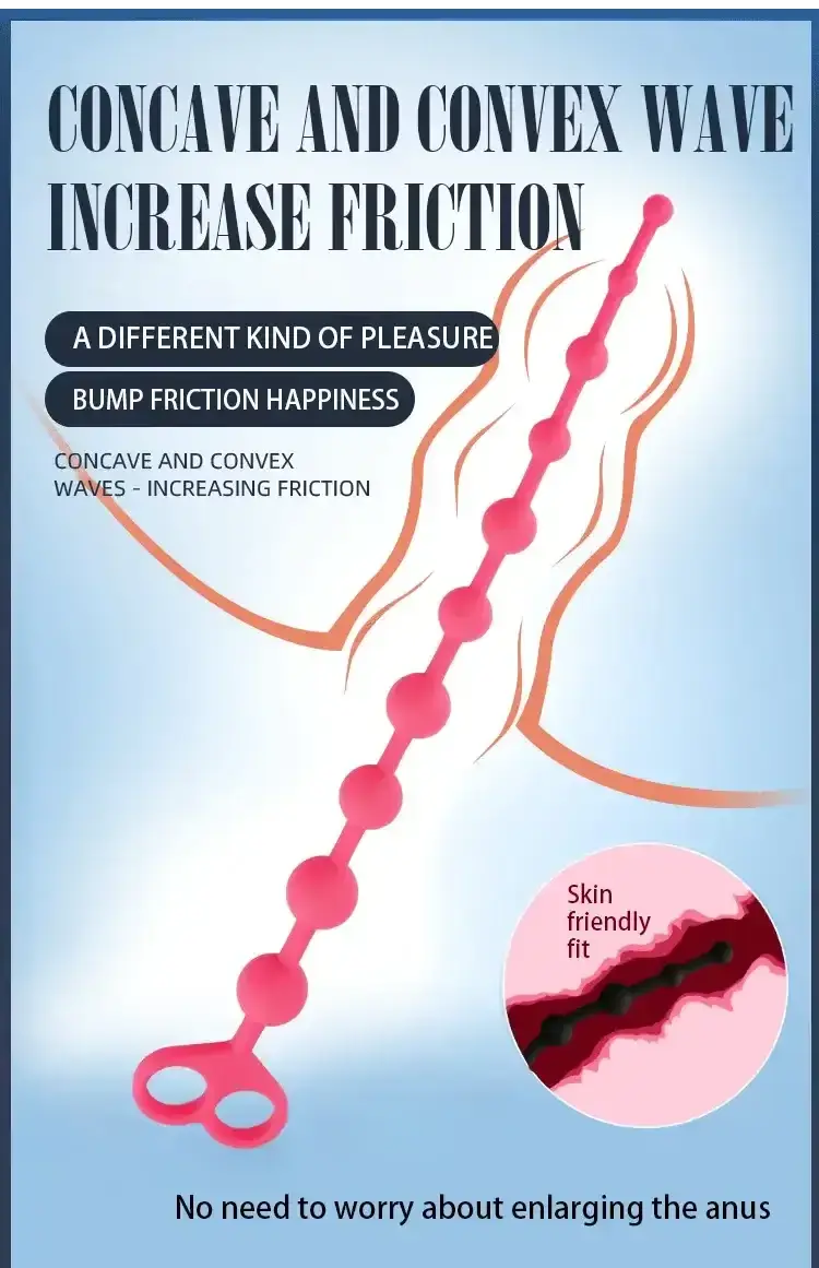 smooth silicone butt plug beads