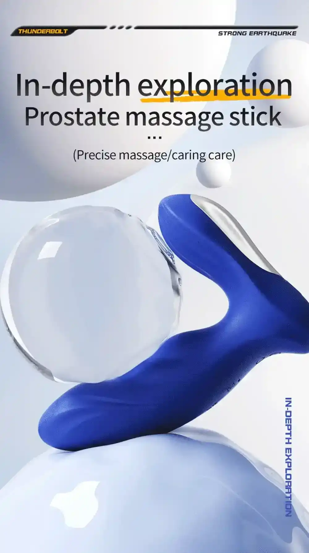 smooth silicone prostate care device