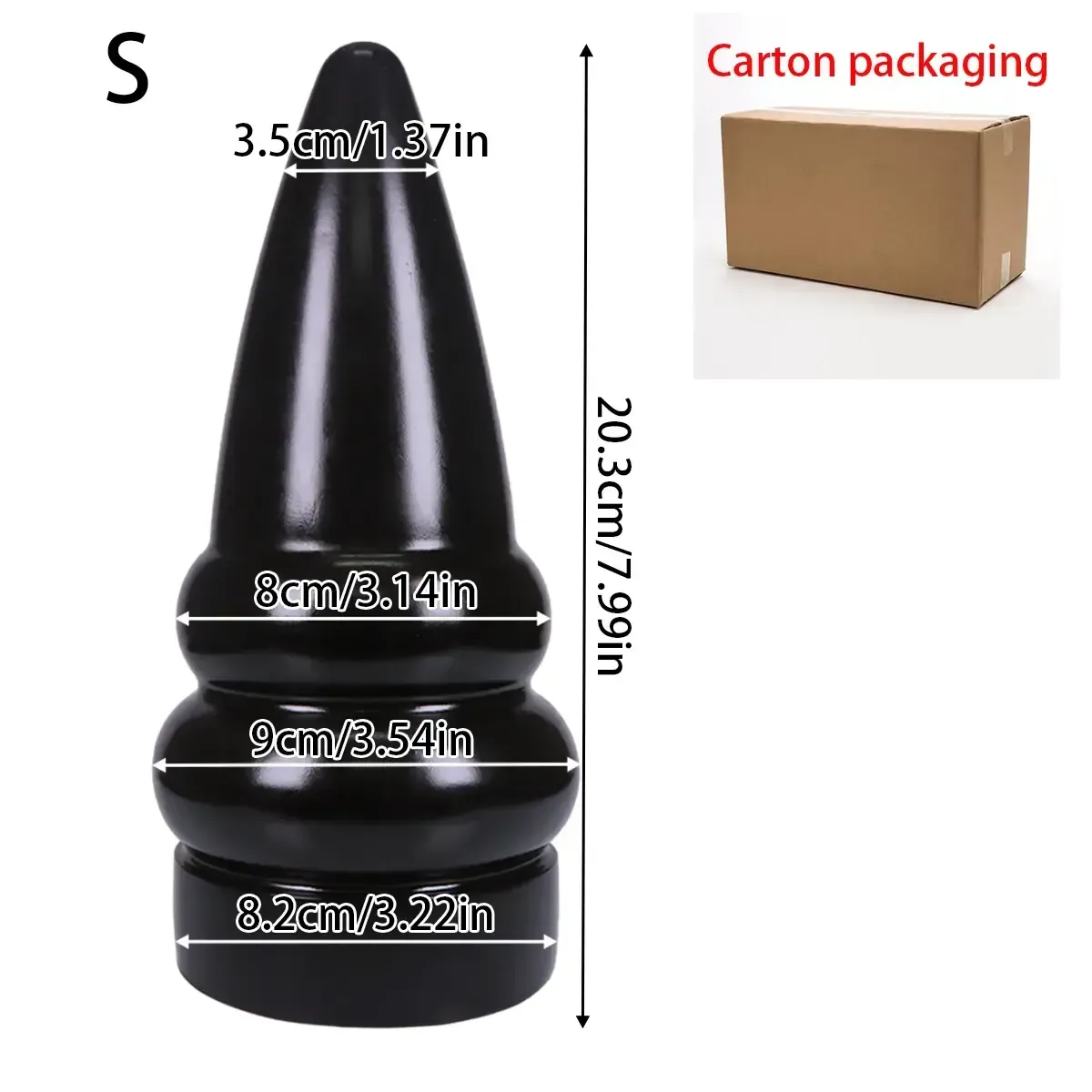 smooth tapered anal plug dilator