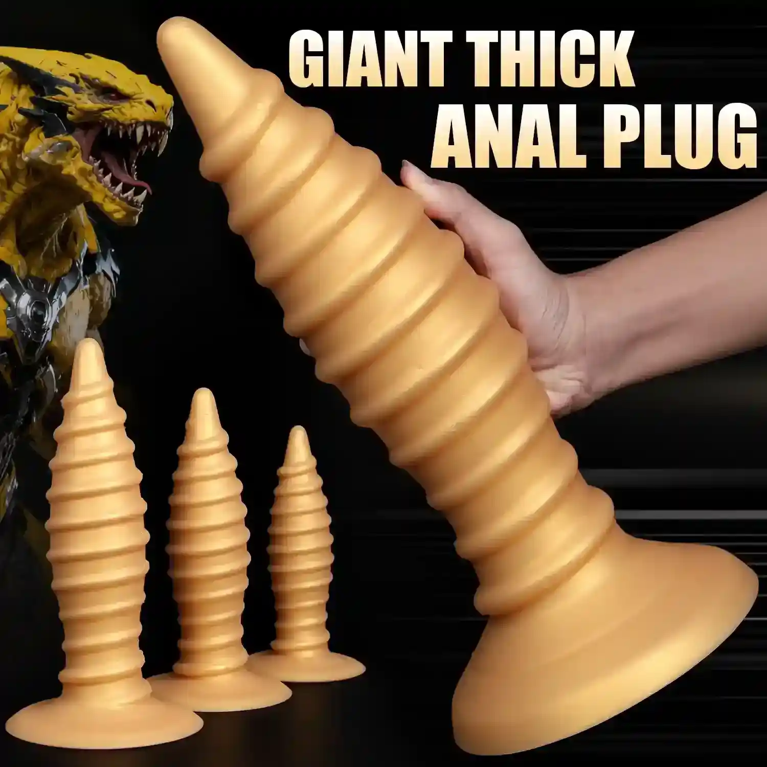 spiral butt plug multiple sizes