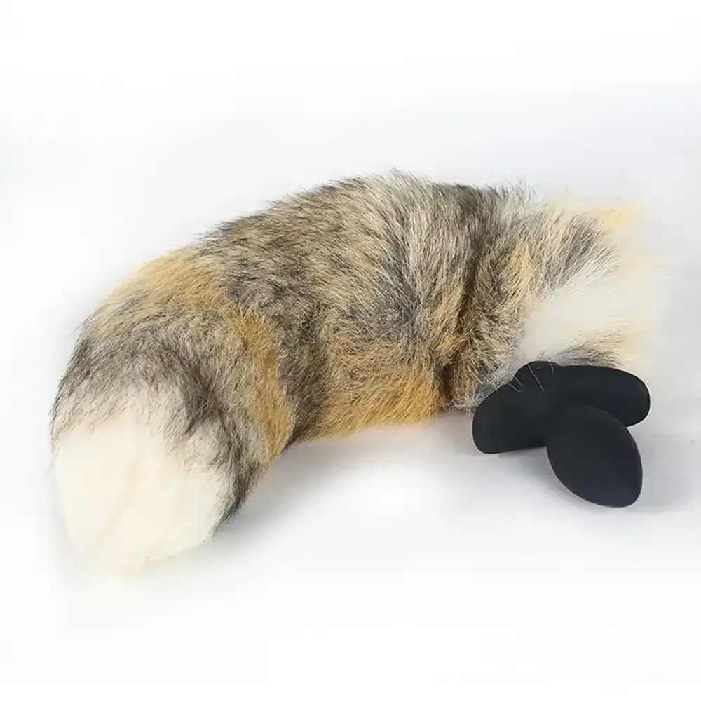 spiral texture fox tail plug