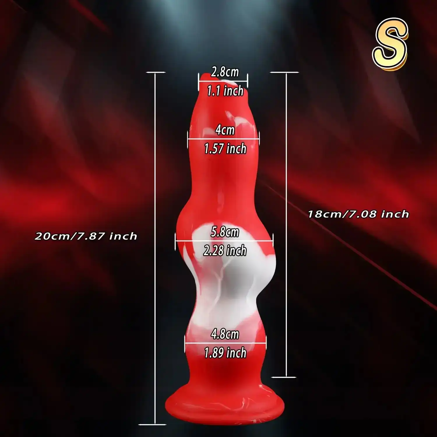 suction cup prostate massager curved