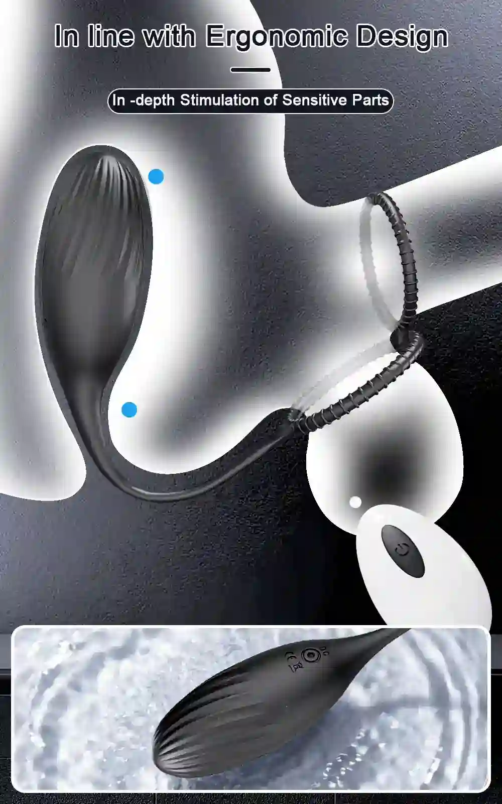 telescopic vibrating prostate massager men