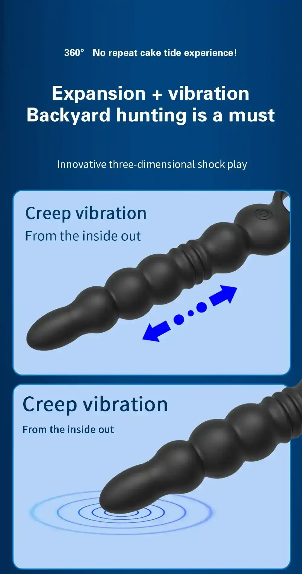 textured bead stimulation anal vibrator