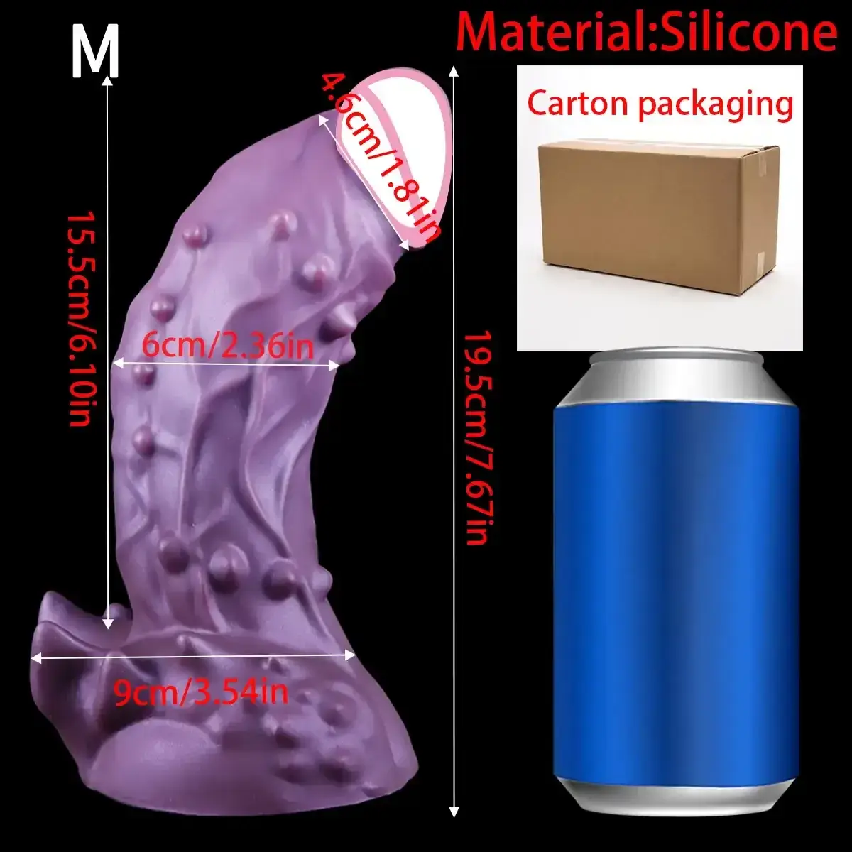 textured silicone anal dildo