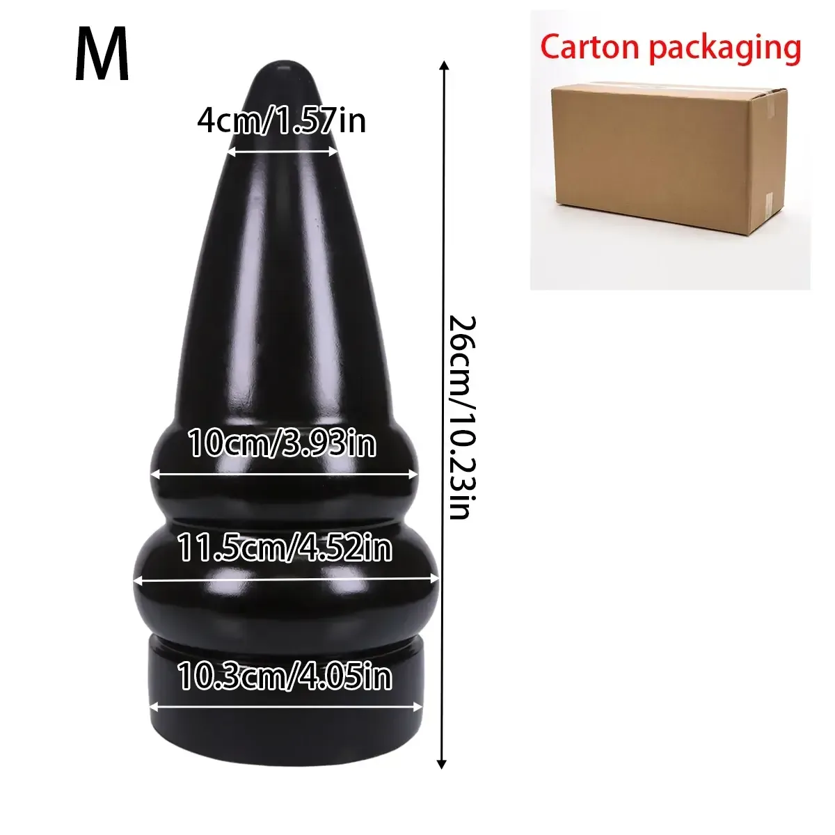 textured surface anal insertion plug