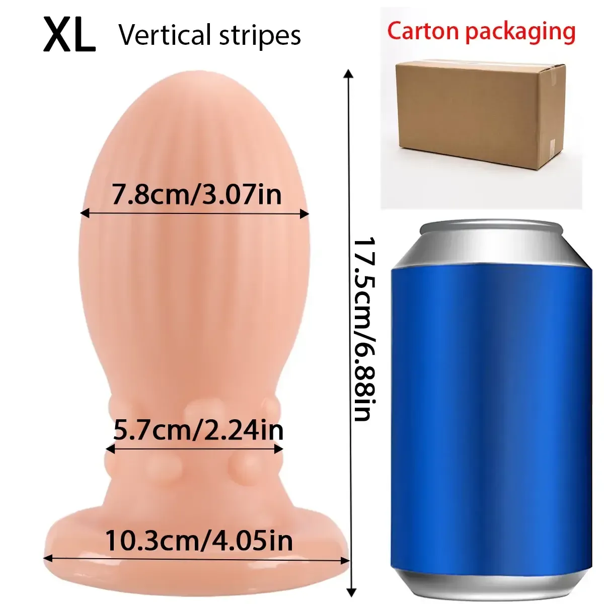 threaded style pvc anal plugs