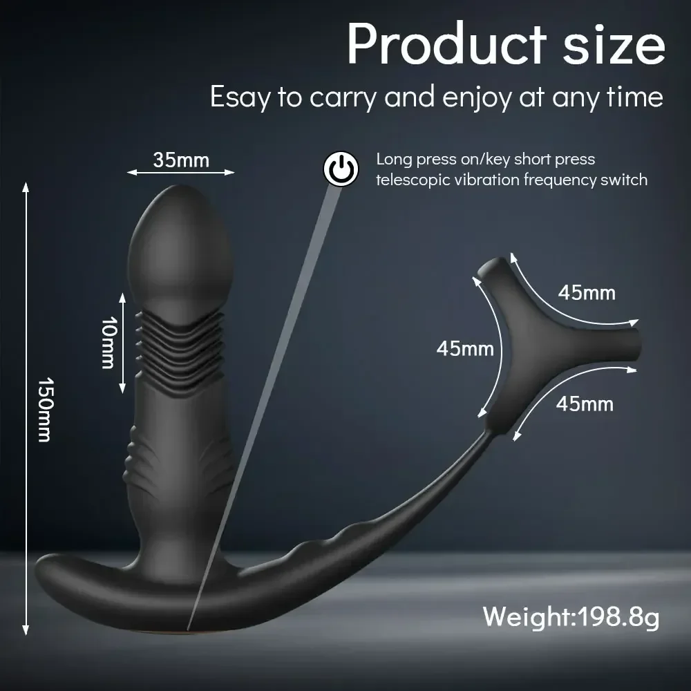 thrusting prostate massager penis ring
