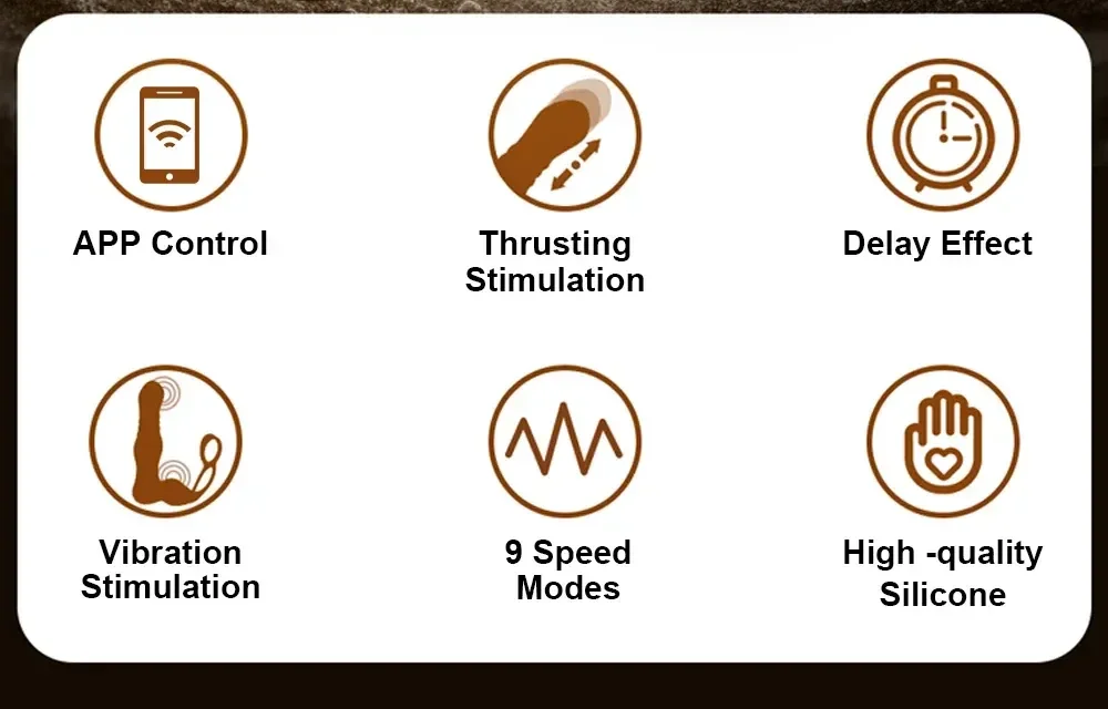 thrusting prostate stimulator silicone dildo