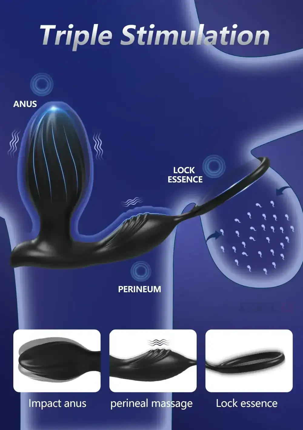 usb rechargeable silicone butt plug