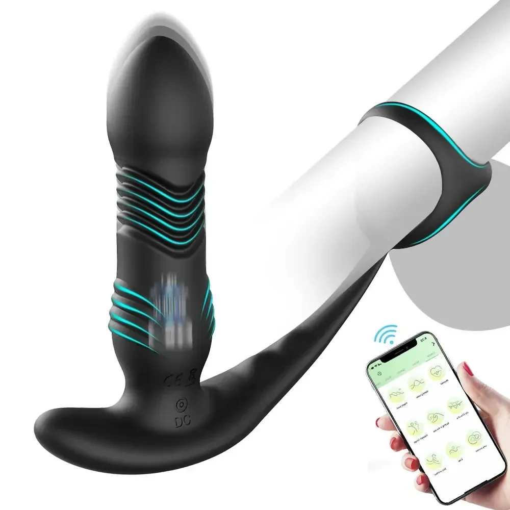 usb rechargeable thrusting prostate toy