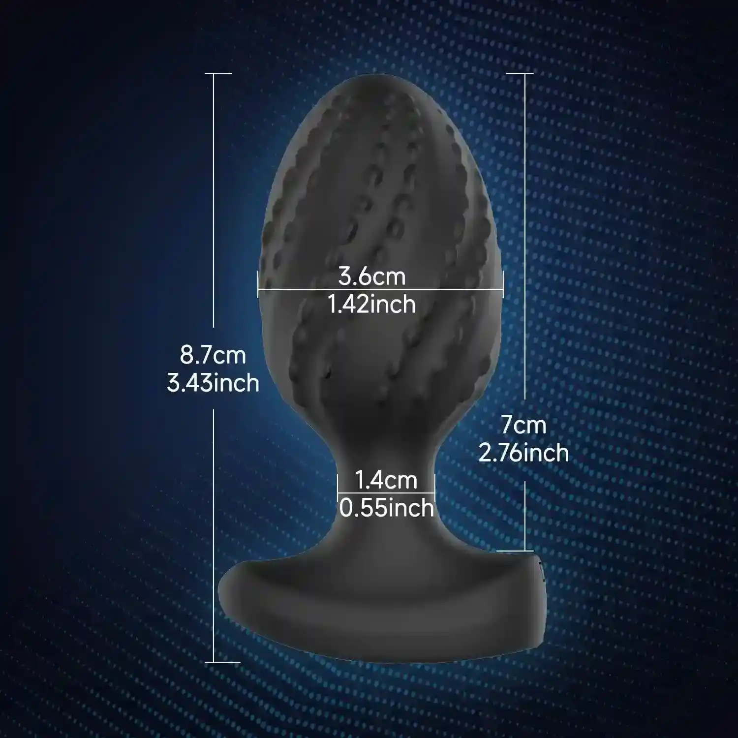 usb rechargeable vibrating anal plug