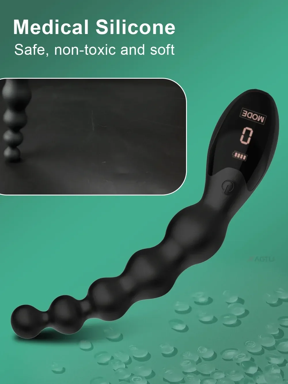 vibrating anal beads waterproof silicone