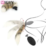 vibrating anal plug fox tail cosplay