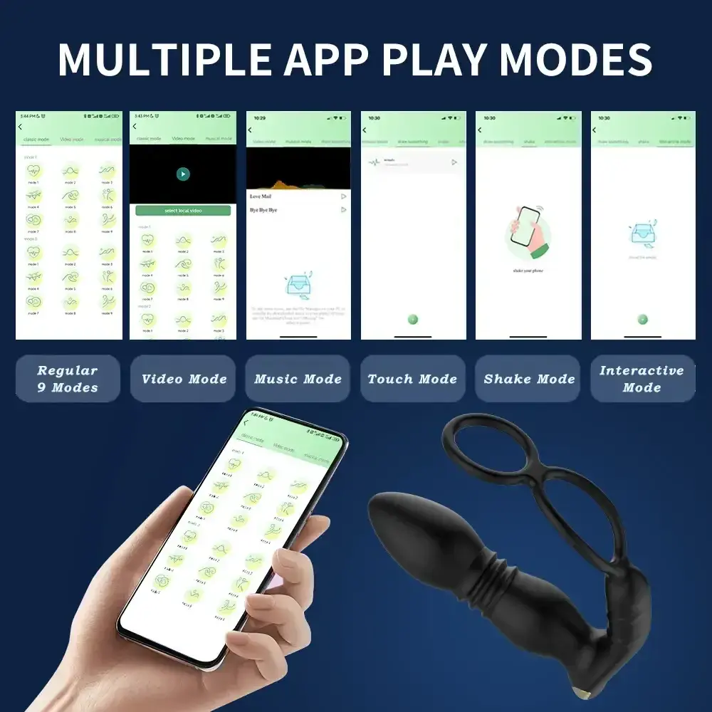 vibrating anal plug with app control