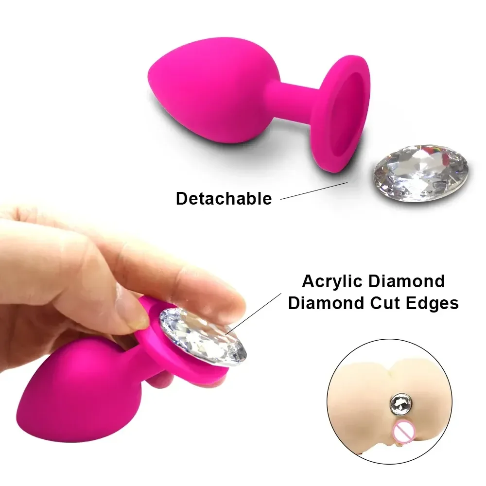 vibrating anal plug with diamond