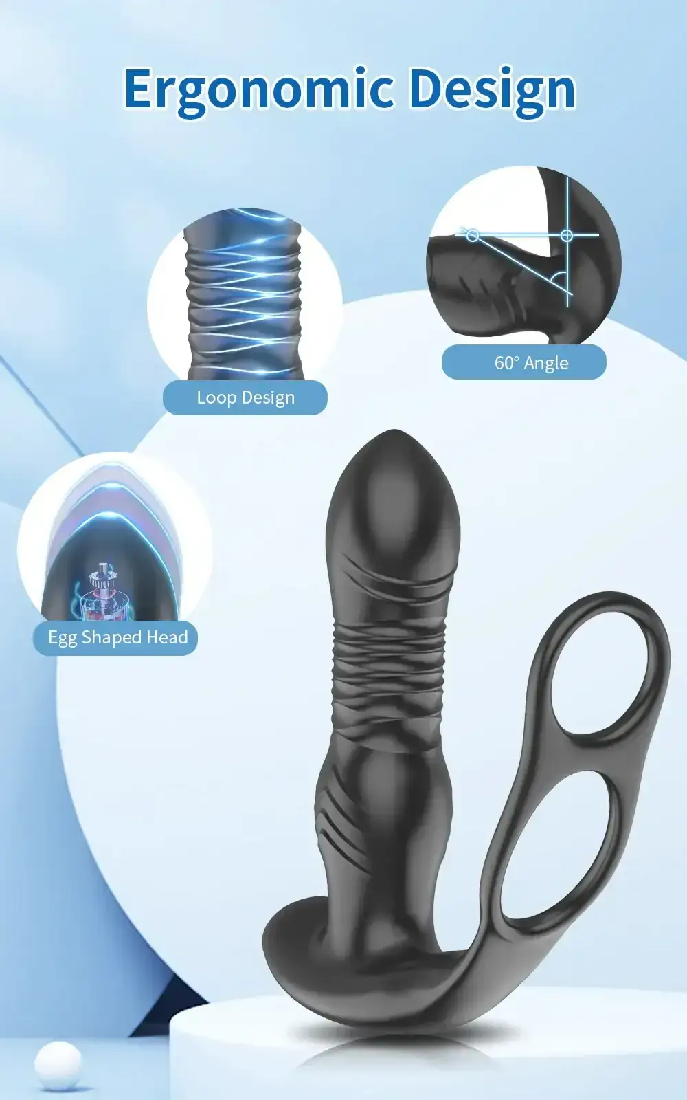 vibrating prostate massager thrusting motion