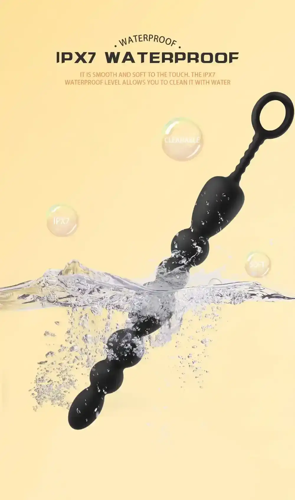 waterproof anal beads easy clean