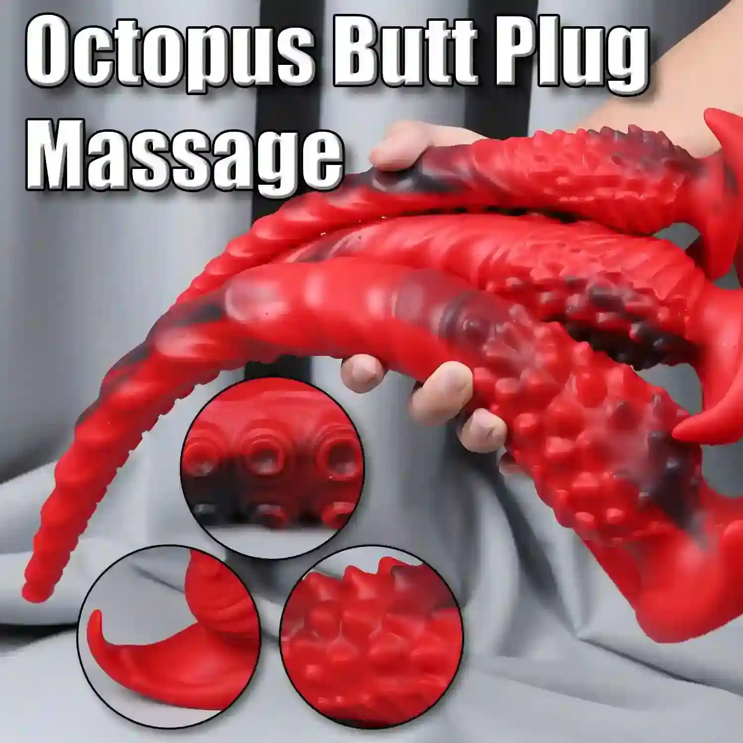 waterproof anal plug tentacle design