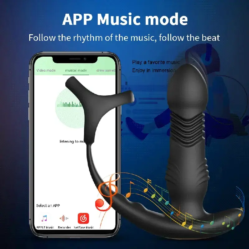 waterproof prostate anal vibrator app