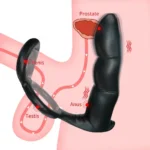waterproof prostate massager tpe plug