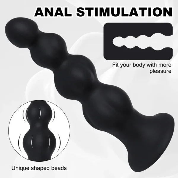 waterproof silicone anal beads easy clean