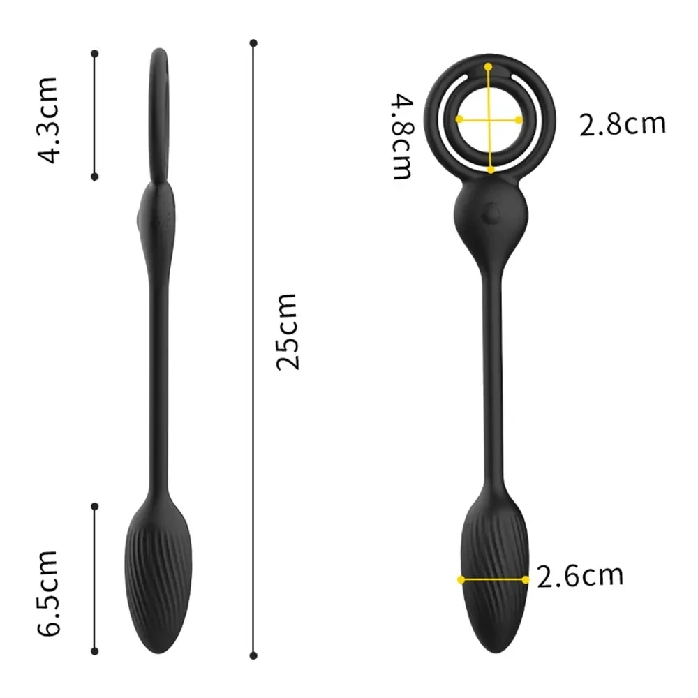 waterproof silicone anal plug black