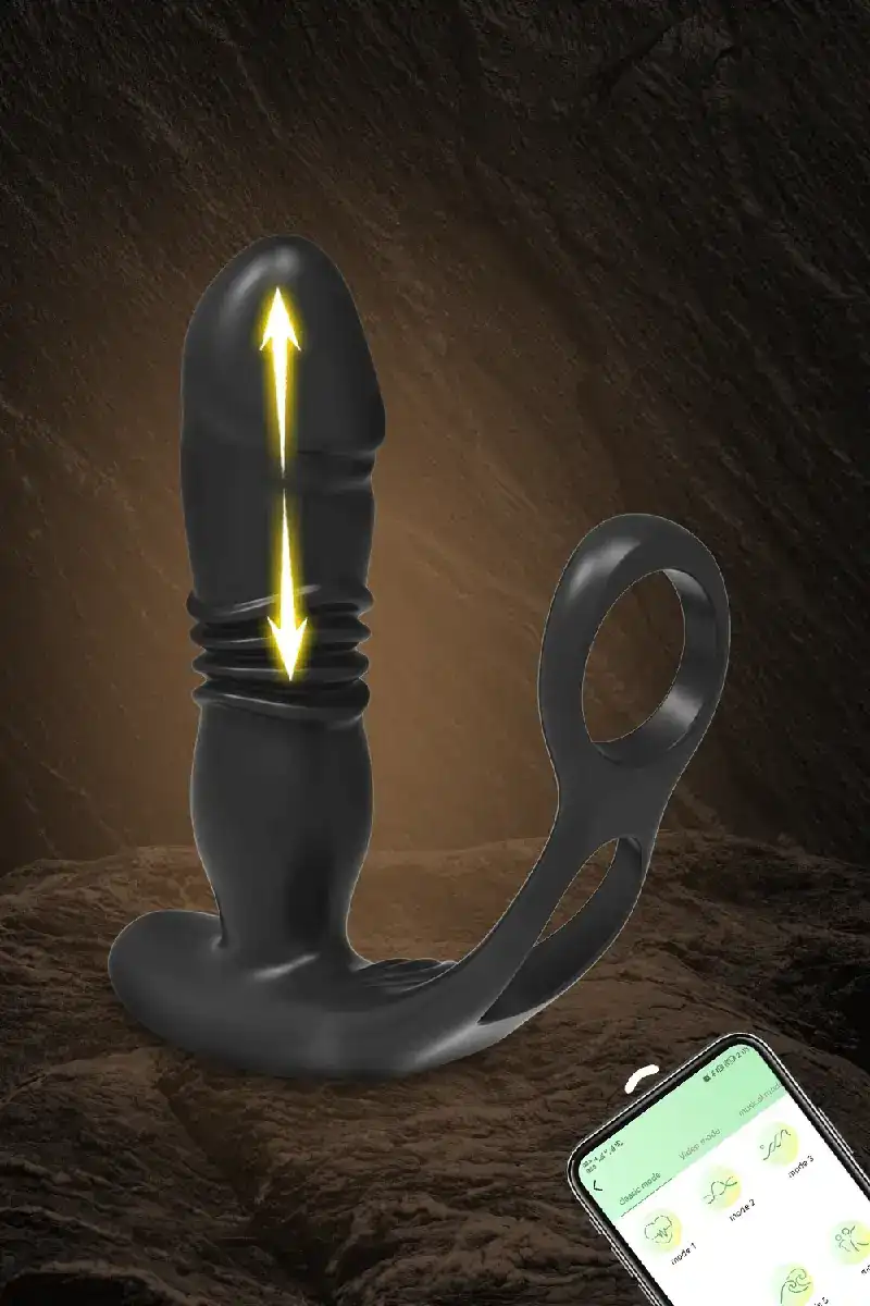 waterproof silicone prostate stimulator dildo