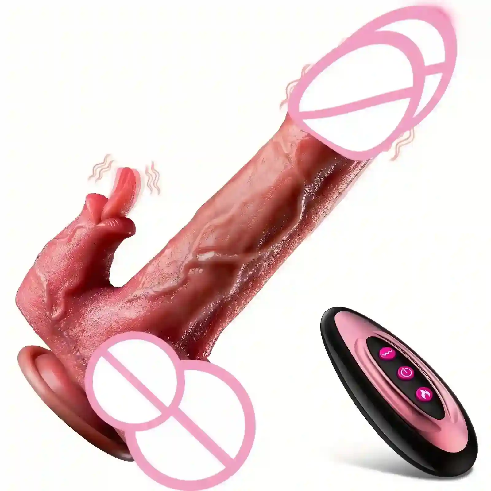 waterproof thrusting anal dildo usb rechargeable
