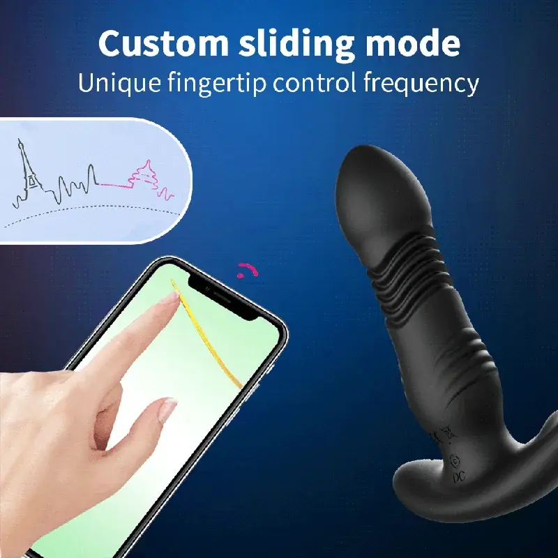 waterproof thrusting prostate stimulator silicone