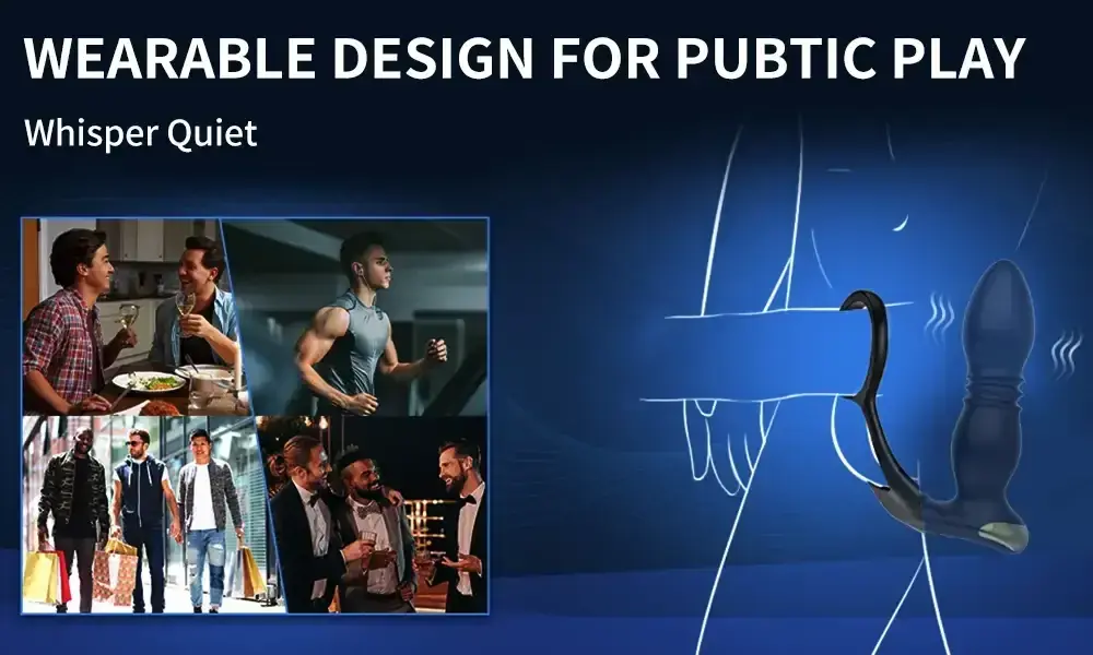 waterproof vibrating anal plug silicone