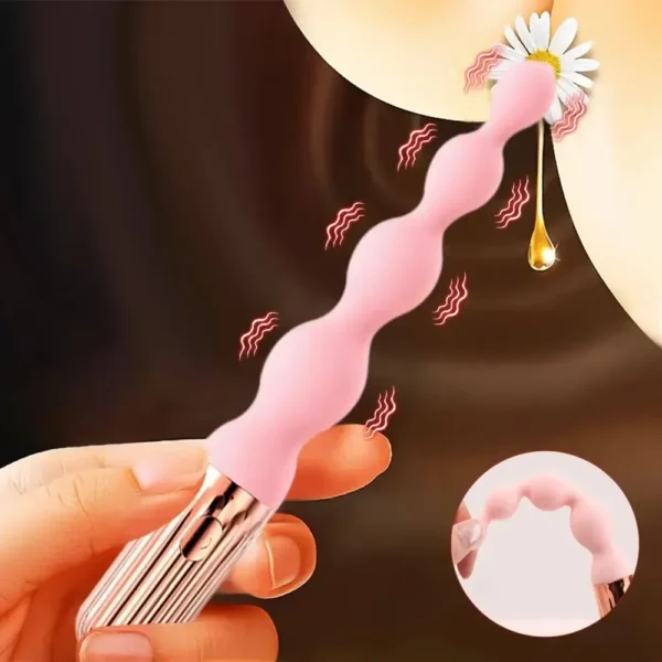 waterproof vibrating butt plug beads