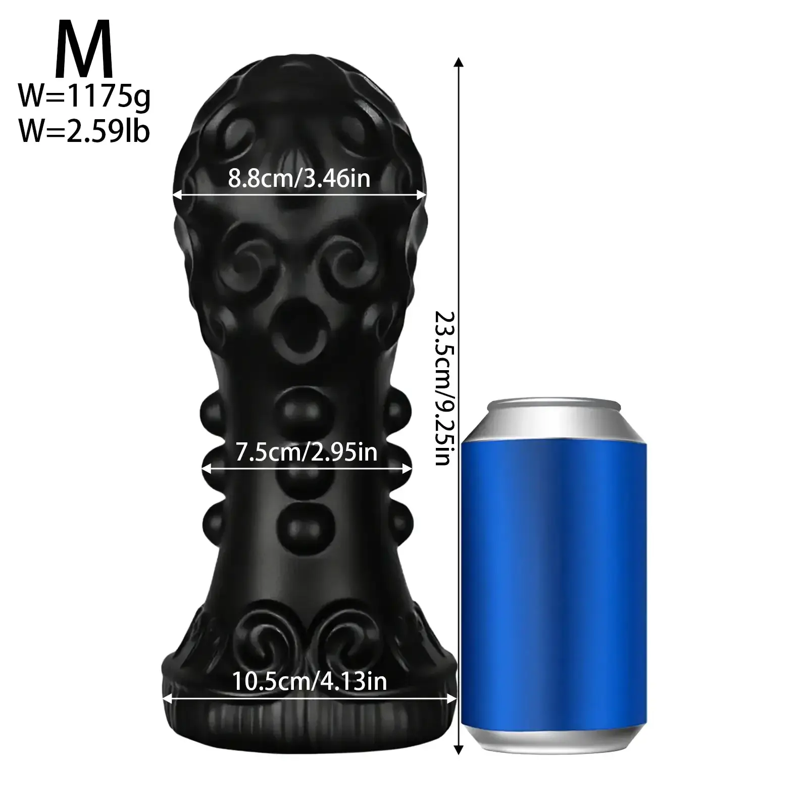 wide base anal plug secure fit