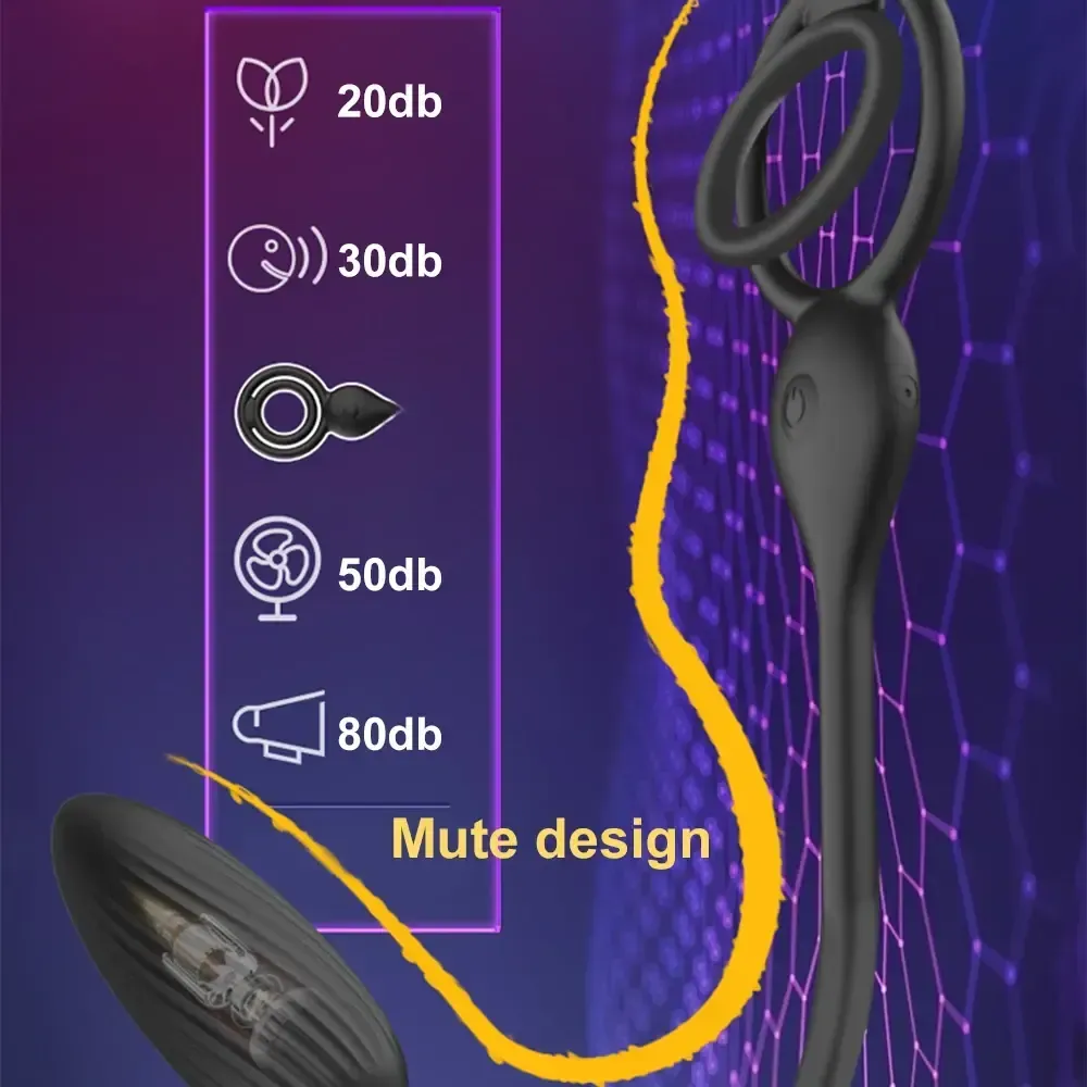 wireless remote prostate stimulator plug