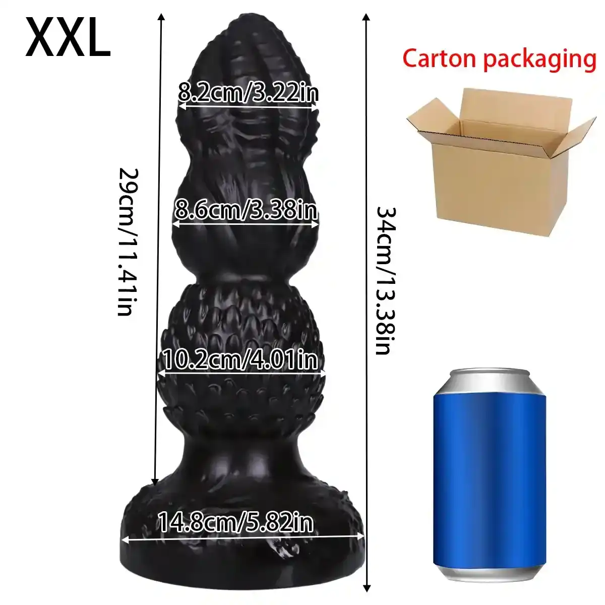 xl plastic butt plug training