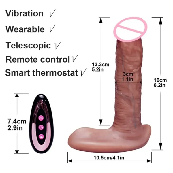 1.1 inch width silicone dildo