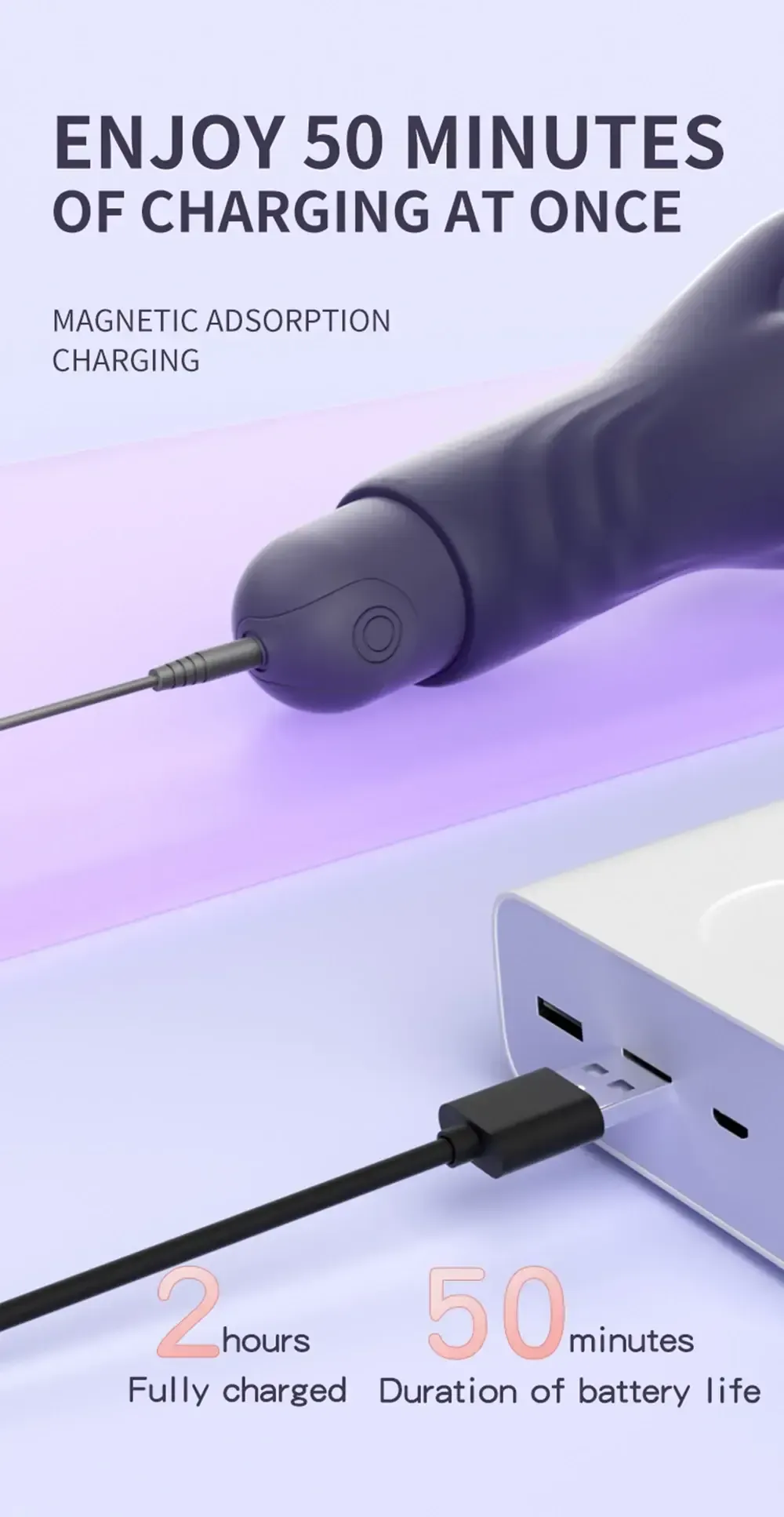 10 frequency six claw silicone stimulator