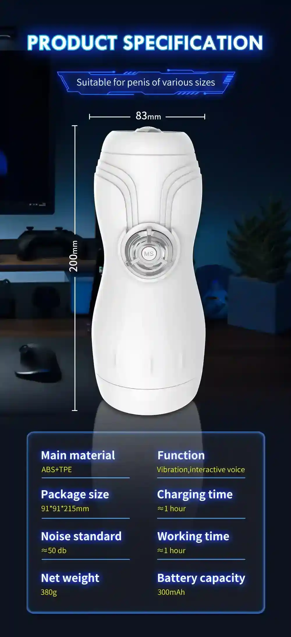 10 frequency male masturbation toy
