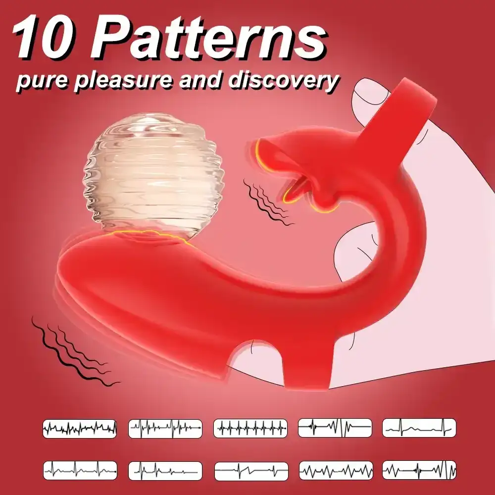 10 mode licking suction toy