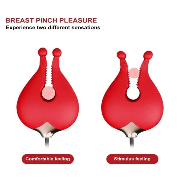 10 mode nipple clamp vibrator
