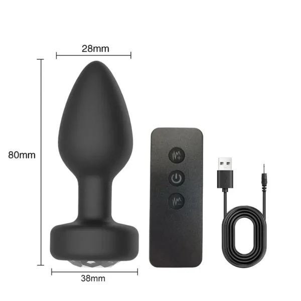 10 mode remote anal vibrator